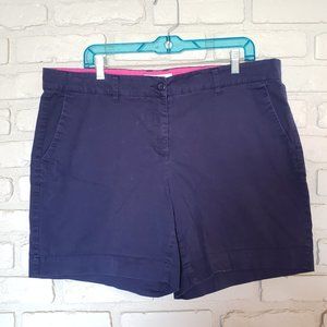 Nautica Navy Blue Khaki Shorts Size 16